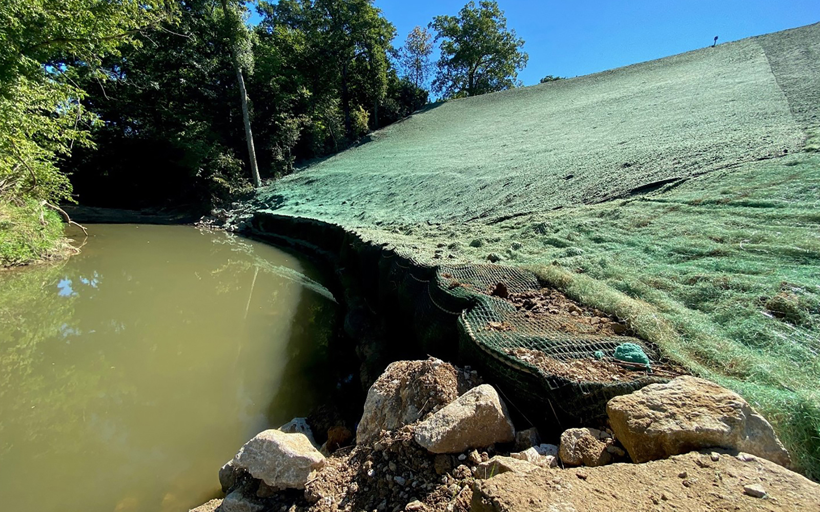 Flexterra Application for Slope Stabilization