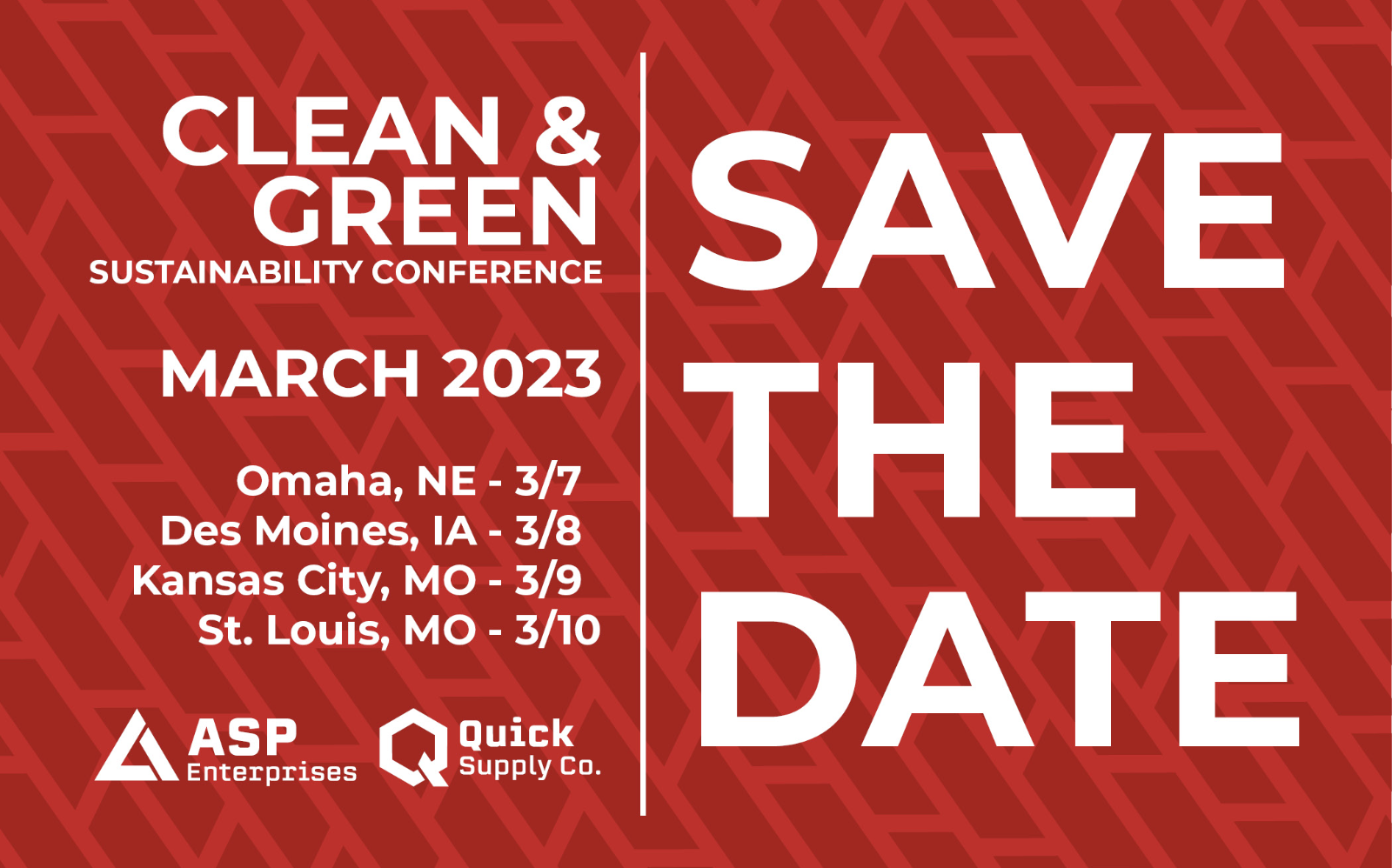 Clean & Green Save the Date 