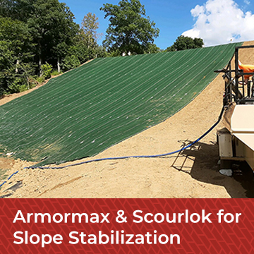 Armormax & Scourlok Used for Slope Stabilization