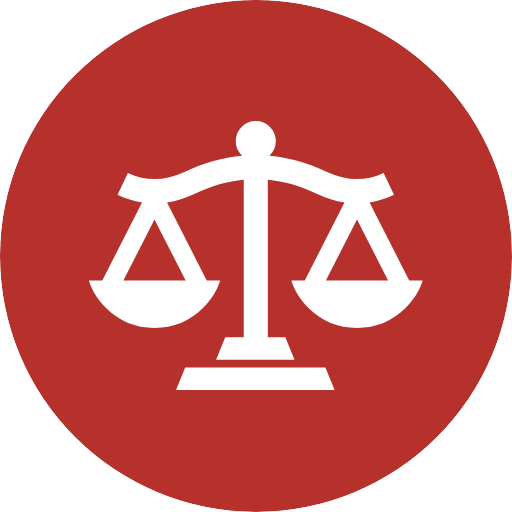 a white balance scale in a red circle